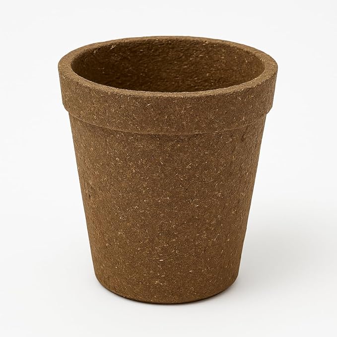 Banana Fiber Plant Pot – 5 Inch | Eco - Friendly Biodegradable Planter (Set of 1) - Vermicompost by Ecoban
