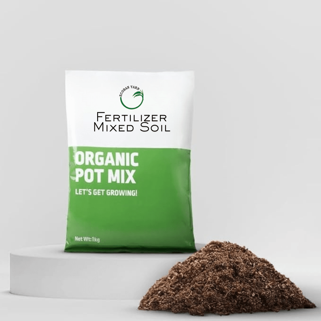 Organic Pot Mix 1 KG l Fertilizer Mixed Soil | Soil Mixture for Plants & Gardening| - Vermicompost by Ecoban