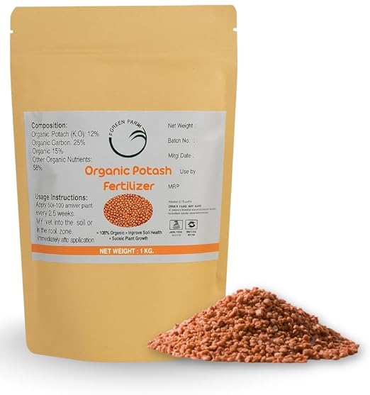 Organic Potash Fertilizer, Plant Growth Booster for Roots, Fruits and Flowers, Soil Conditioner (1KG ) - Vermicompost by Ecoban